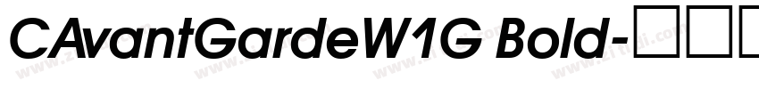 CAvantGardeW1G Bold字体转换